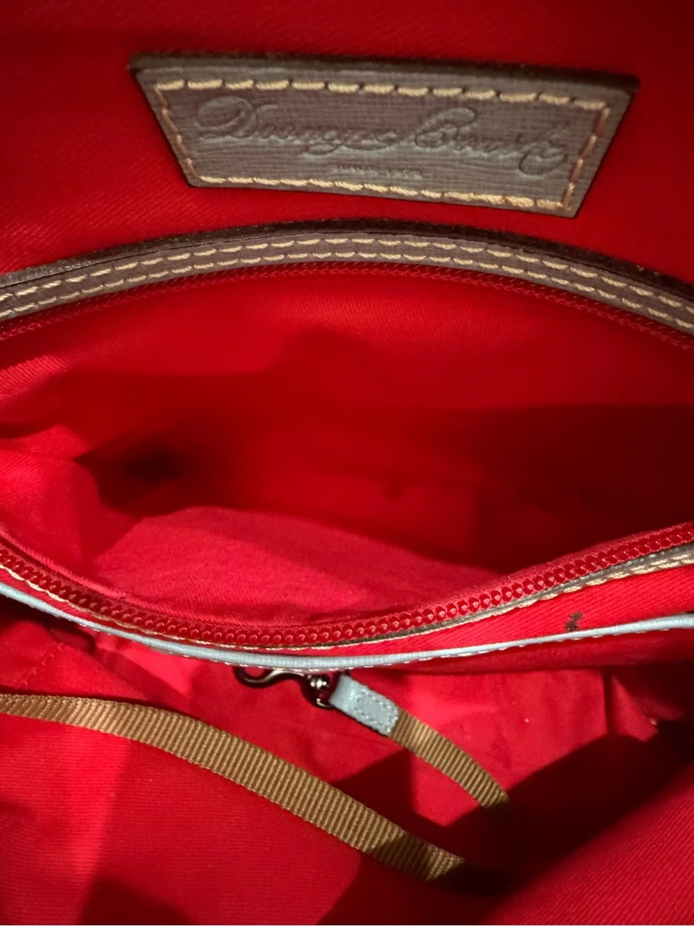 Dooney & Bourke Pale Blue Saffiano Satchel